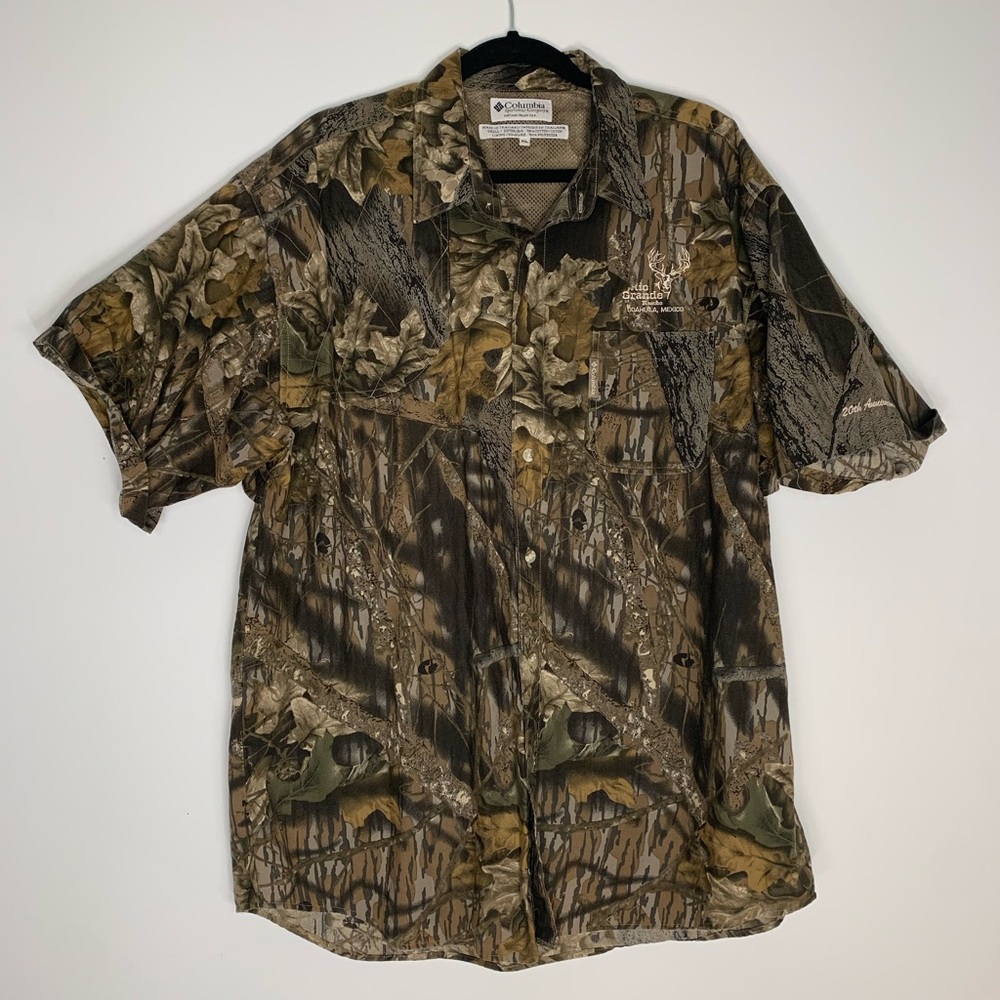 Hunter/Fisherman Camo Short Sleeve Button Up